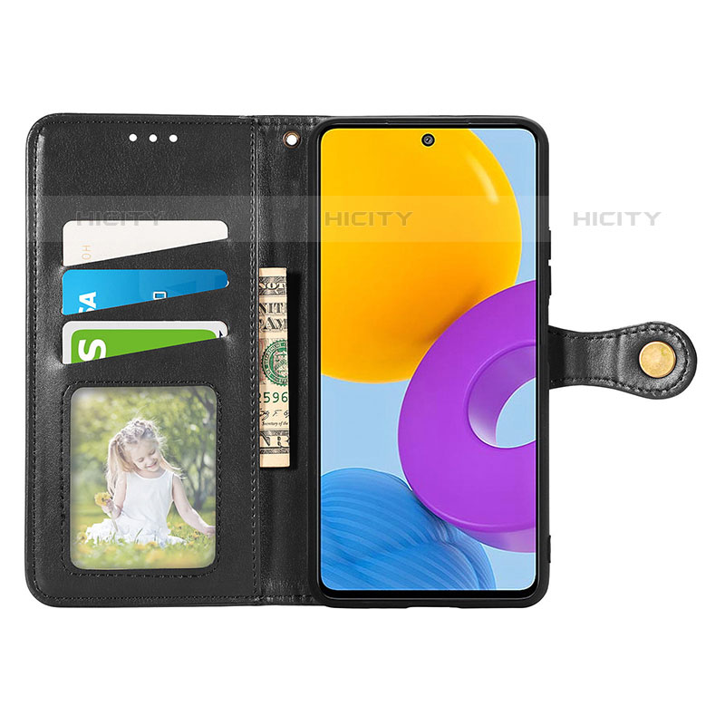 Custodia Portafoglio In Pelle Cover con Supporto S05D per Samsung Galaxy M52 5G