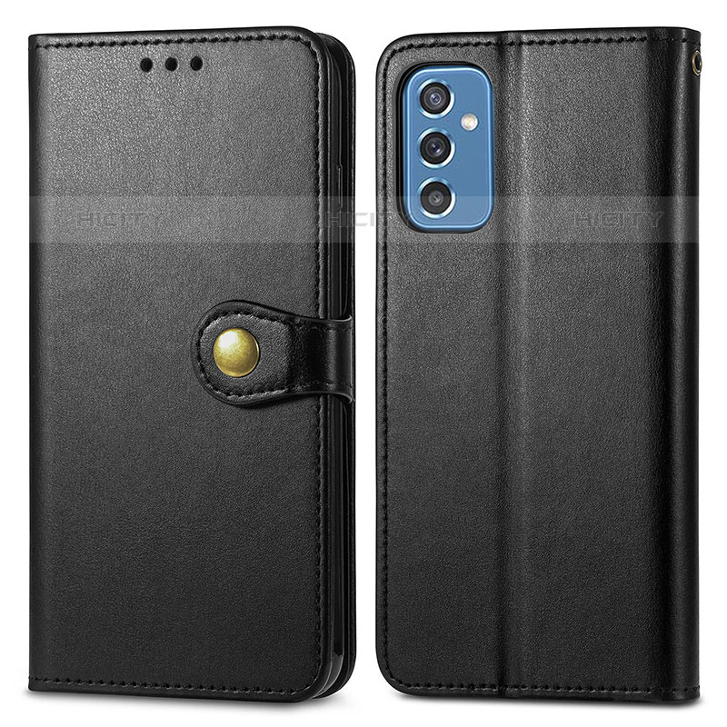 Custodia Portafoglio In Pelle Cover con Supporto S05D per Samsung Galaxy M52 5G Nero