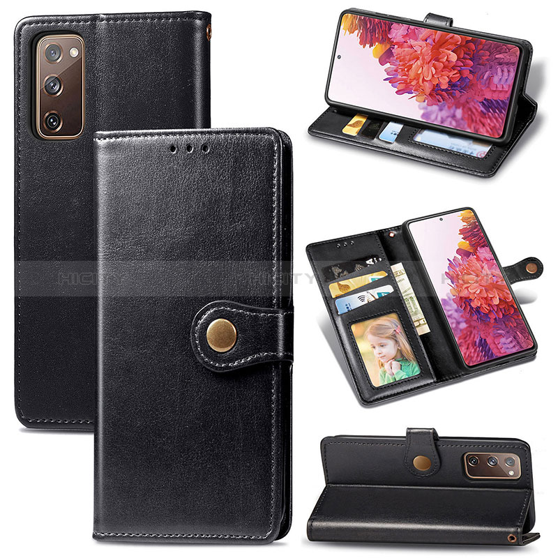 Custodia Portafoglio In Pelle Cover con Supporto S05D per Samsung Galaxy S20 FE 4G