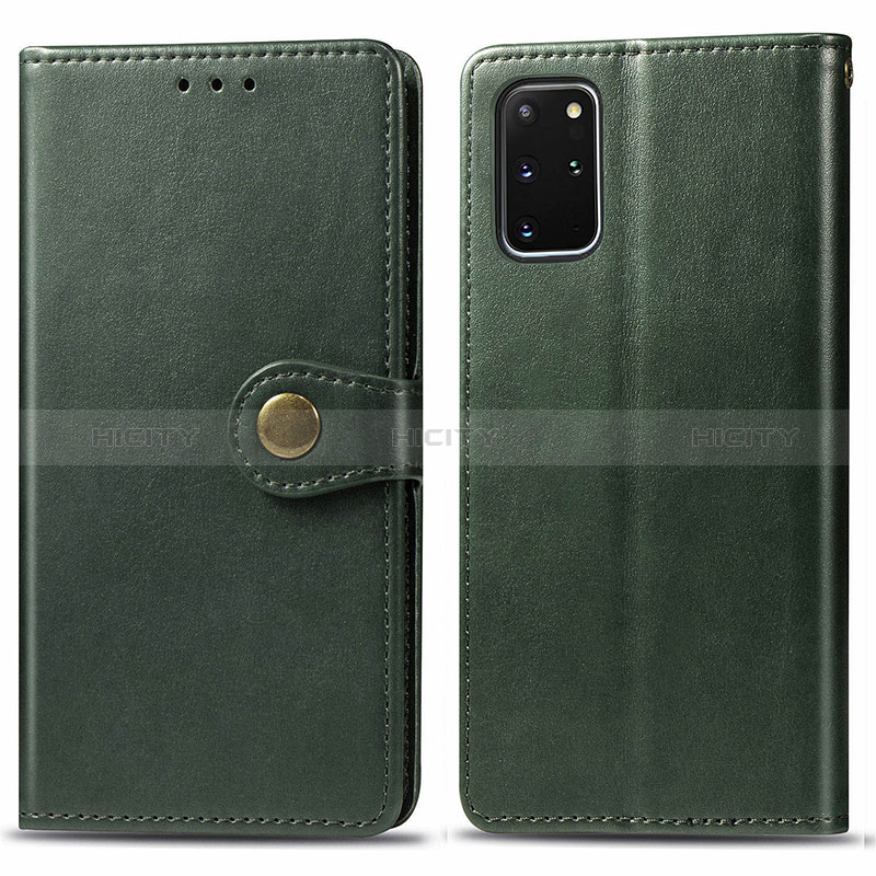 Custodia Portafoglio In Pelle Cover con Supporto S05D per Samsung Galaxy S20 Plus 5G Verde