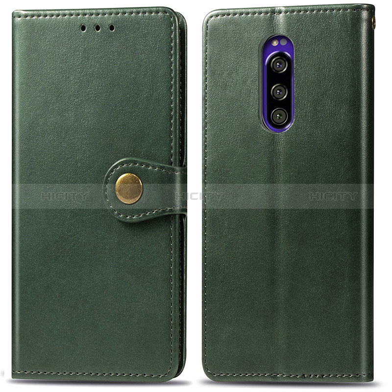 Custodia Portafoglio In Pelle Cover con Supporto S05D per Sony Xperia 1