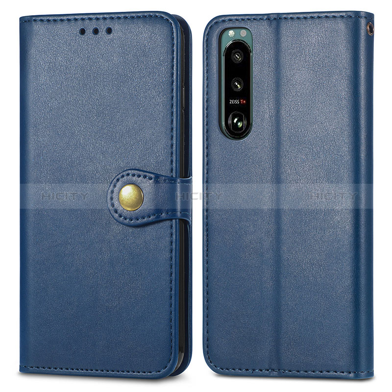 Custodia Portafoglio In Pelle Cover con Supporto S05D per Sony Xperia 5 III SO-53B