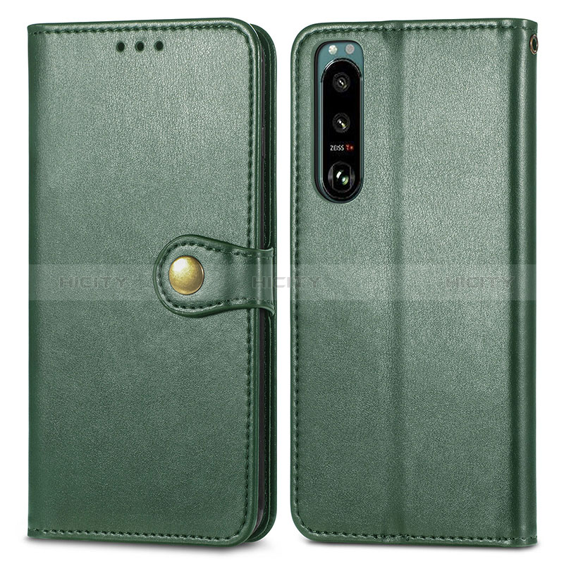 Custodia Portafoglio In Pelle Cover con Supporto S05D per Sony Xperia 5 IV