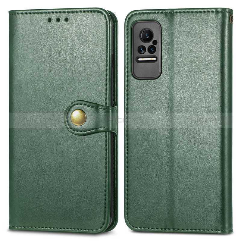 Custodia Portafoglio In Pelle Cover con Supporto S05D per Xiaomi Civi 5G Verde