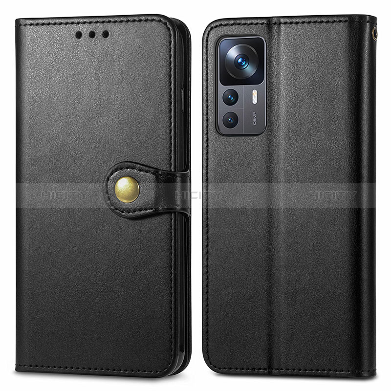 Custodia Portafoglio In Pelle Cover con Supporto S05D per Xiaomi Mi 12T 5G Nero