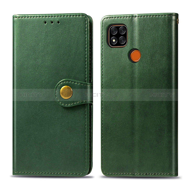 Custodia Portafoglio In Pelle Cover con Supporto S05D per Xiaomi POCO C31 Verde