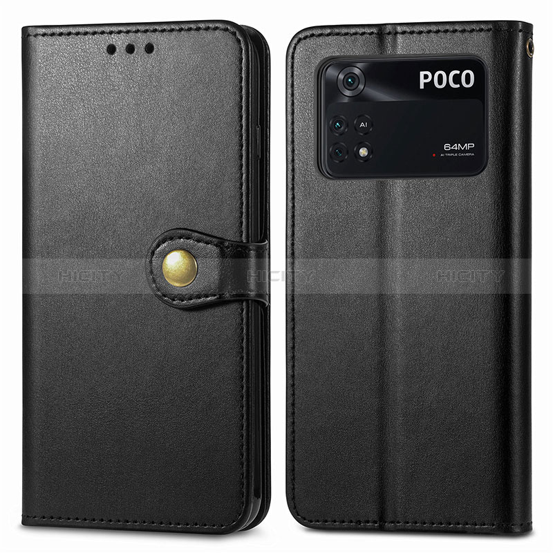 Custodia Portafoglio In Pelle Cover con Supporto S05D per Xiaomi Poco M4 Pro 4G