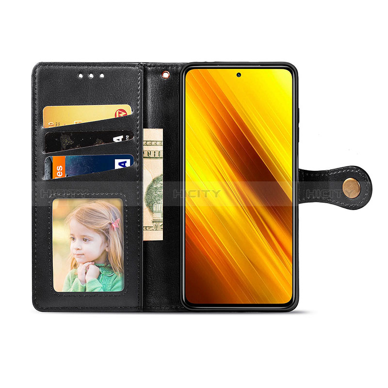 Custodia Portafoglio In Pelle Cover con Supporto S05D per Xiaomi Poco X3 Pro