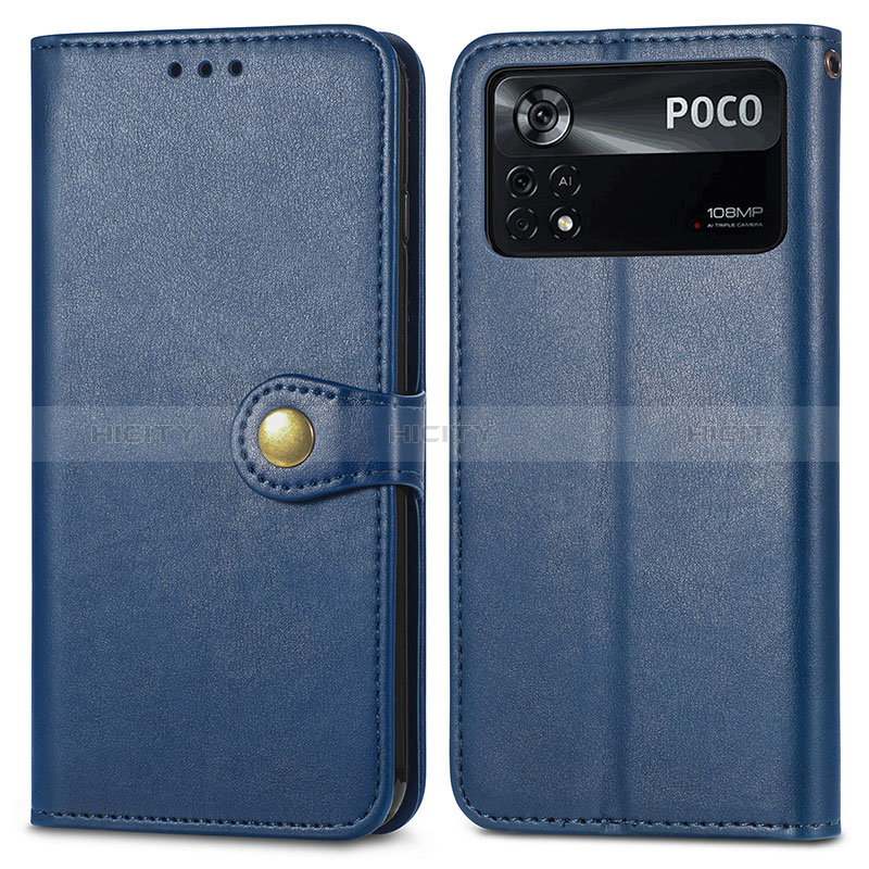 Custodia Portafoglio In Pelle Cover con Supporto S05D per Xiaomi Poco X4 Pro 5G