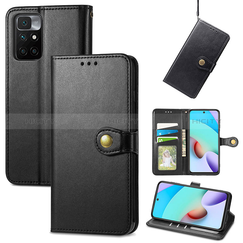 Custodia Portafoglio In Pelle Cover con Supporto S05D per Xiaomi Redmi 10 (2022)