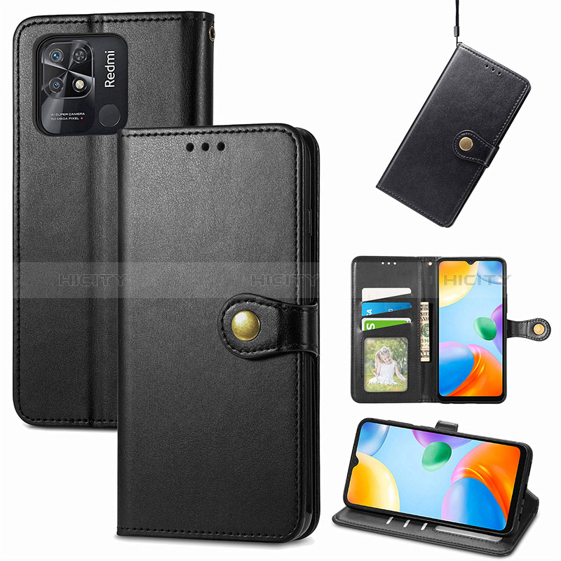 Custodia Portafoglio In Pelle Cover con Supporto S05D per Xiaomi Redmi 10C 4G