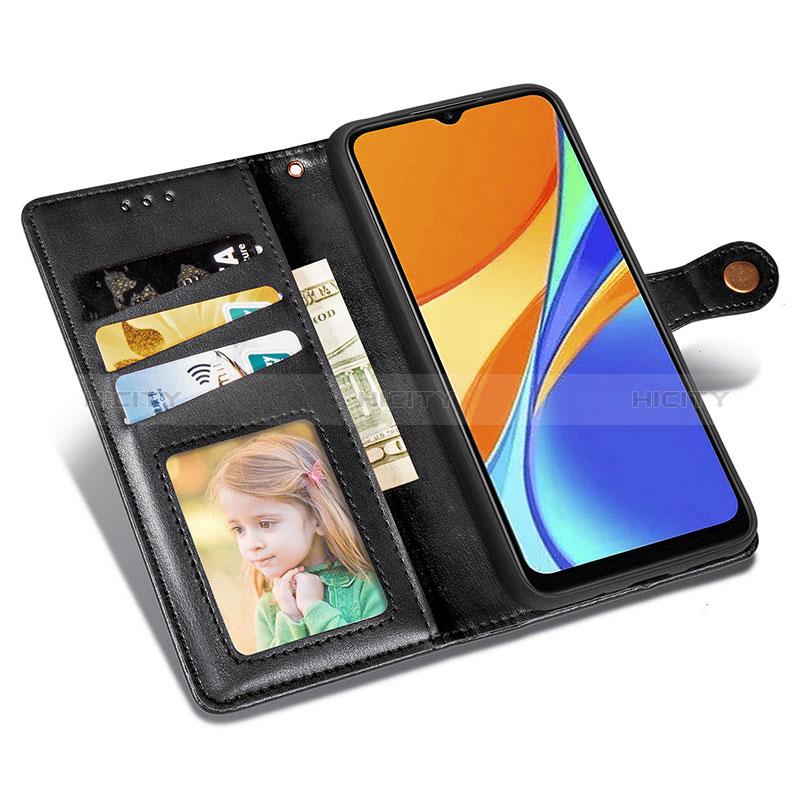 Custodia Portafoglio In Pelle Cover con Supporto S05D per Xiaomi Redmi 9 Activ