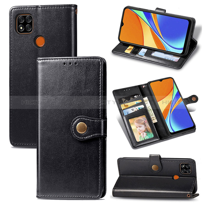 Custodia Portafoglio In Pelle Cover con Supporto S05D per Xiaomi Redmi 9 Activ