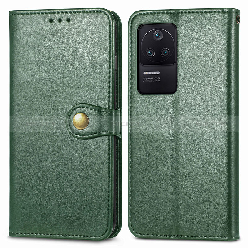 Custodia Portafoglio In Pelle Cover con Supporto S05D per Xiaomi Redmi K40S 5G Verde