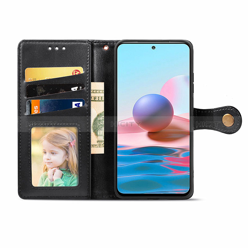 Custodia Portafoglio In Pelle Cover con Supporto S05D per Xiaomi Redmi Note 10 JE 5G