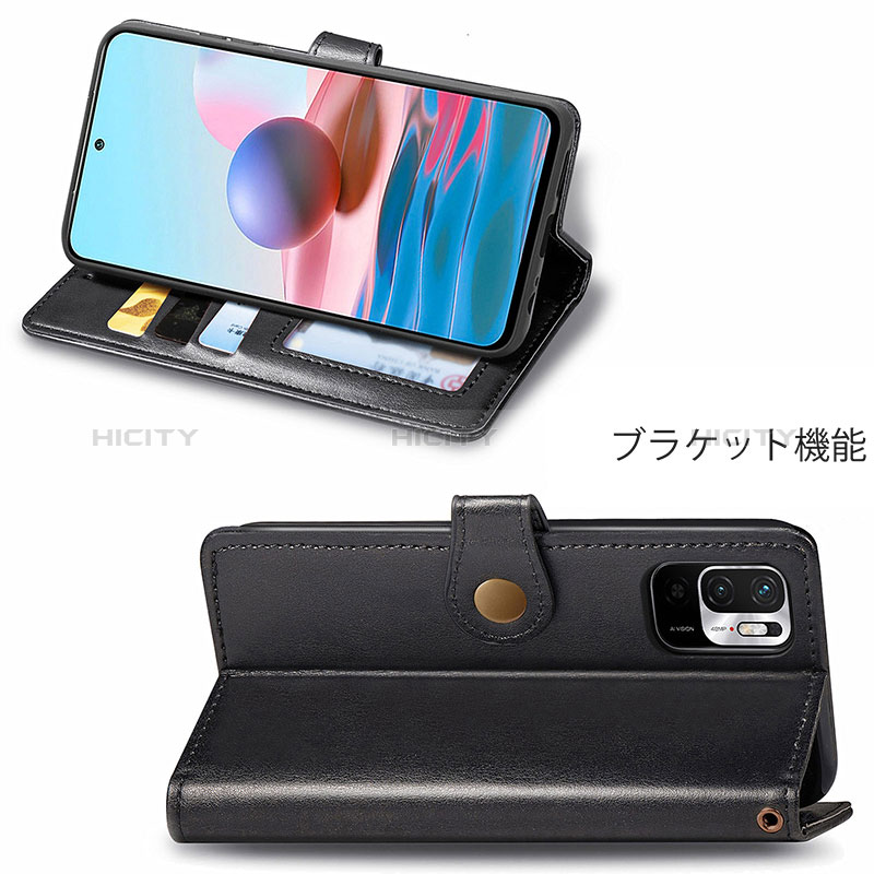 Custodia Portafoglio In Pelle Cover con Supporto S05D per Xiaomi Redmi Note 10 JE 5G