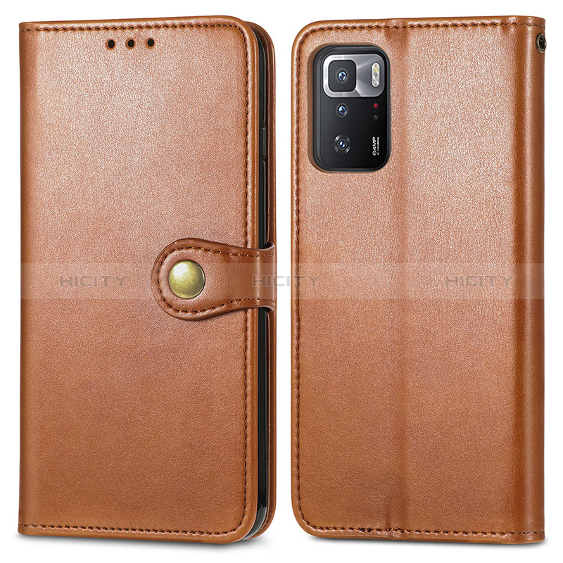 Custodia Portafoglio In Pelle Cover con Supporto S05D per Xiaomi Redmi Note 10 Pro 5G