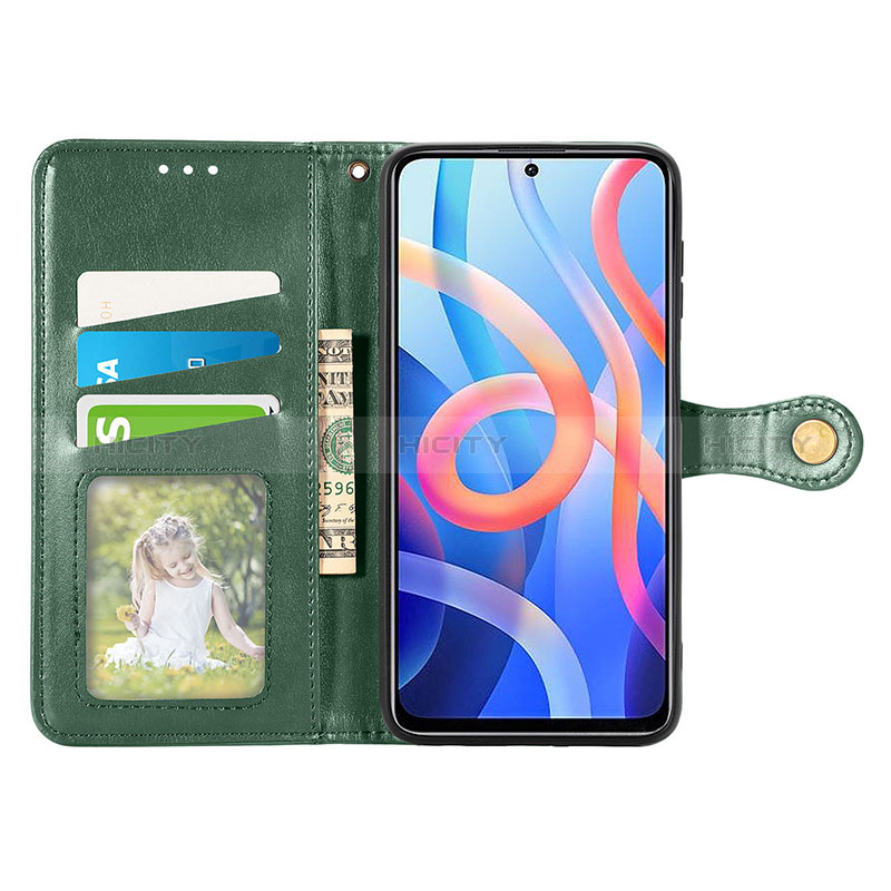 Custodia Portafoglio In Pelle Cover con Supporto S05D per Xiaomi Redmi Note 11 5G