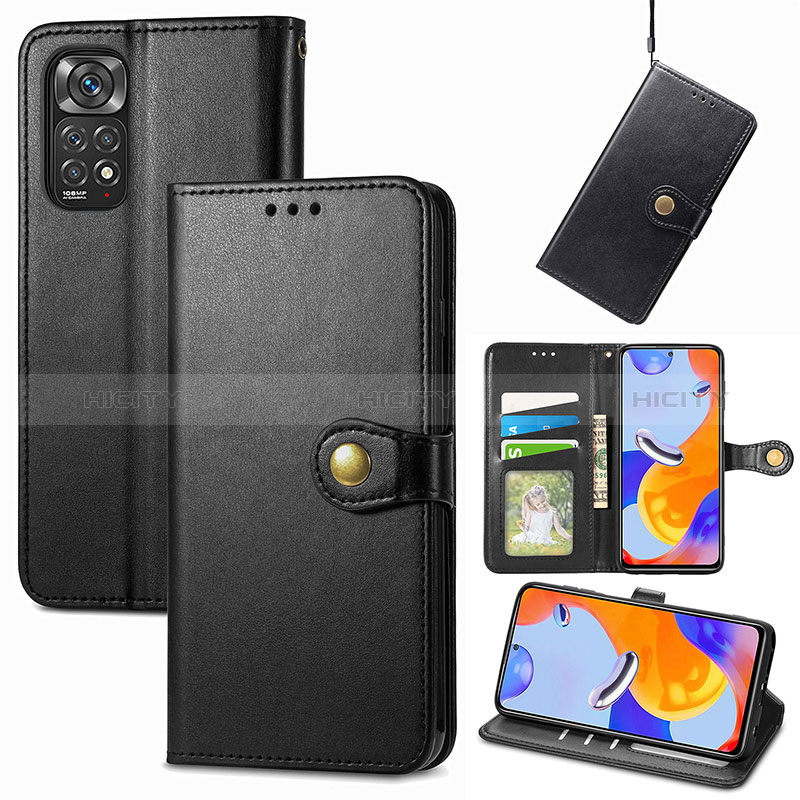 Custodia Portafoglio In Pelle Cover con Supporto S05D per Xiaomi Redmi Note 11 Pro 4G