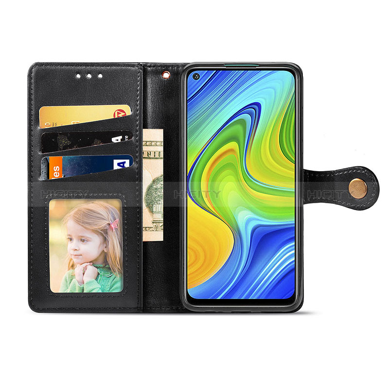 Custodia Portafoglio In Pelle Cover con Supporto S05D per Xiaomi Redmi Note 9