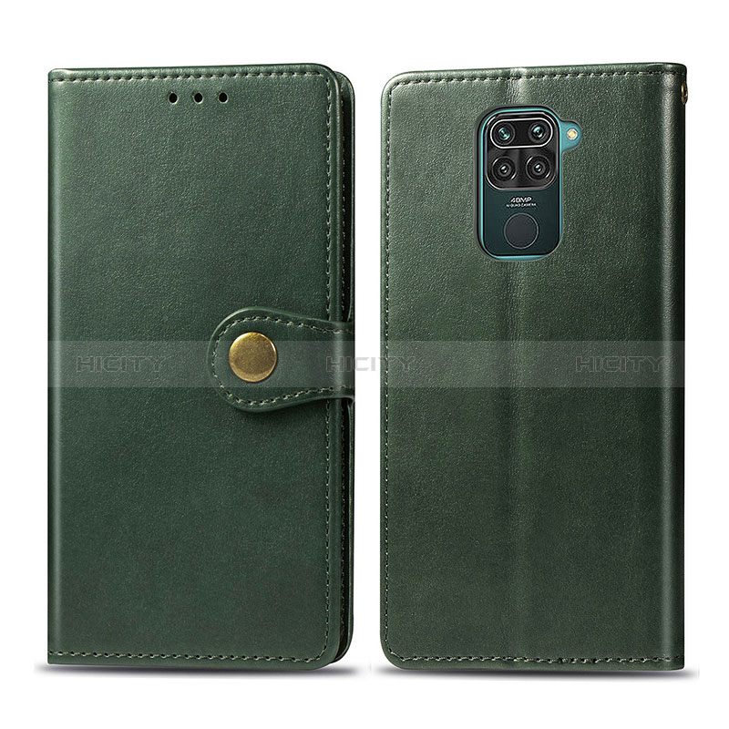 Custodia Portafoglio In Pelle Cover con Supporto S05D per Xiaomi Redmi Note 9 Verde