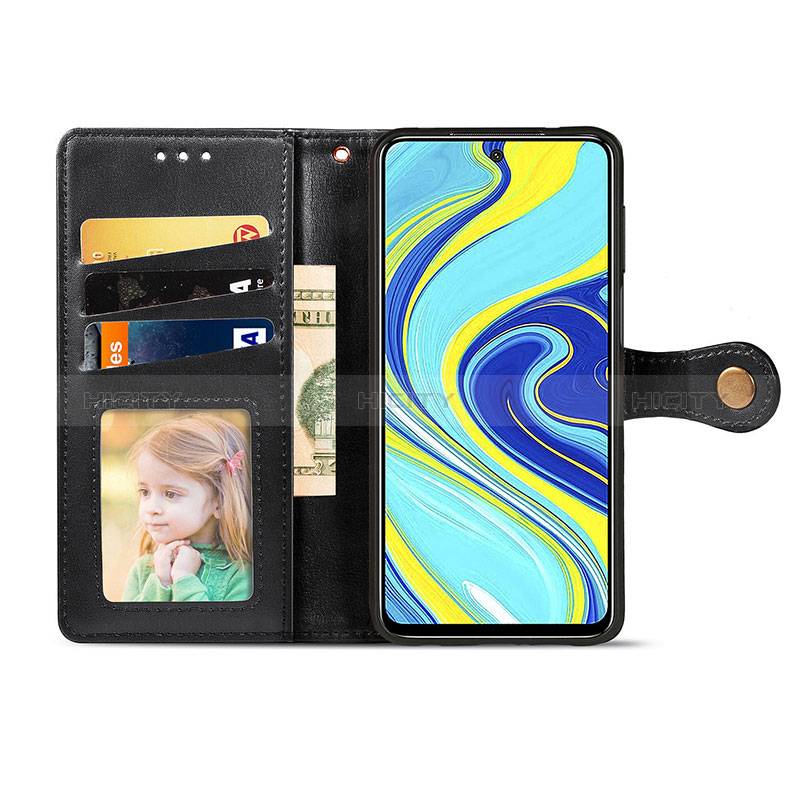 Custodia Portafoglio In Pelle Cover con Supporto S05D per Xiaomi Redmi Note 9S