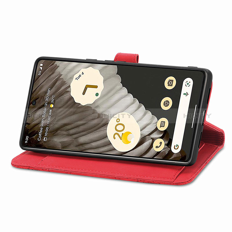 Custodia Portafoglio In Pelle Cover con Supporto S06D per Google Pixel 7 Pro 5G