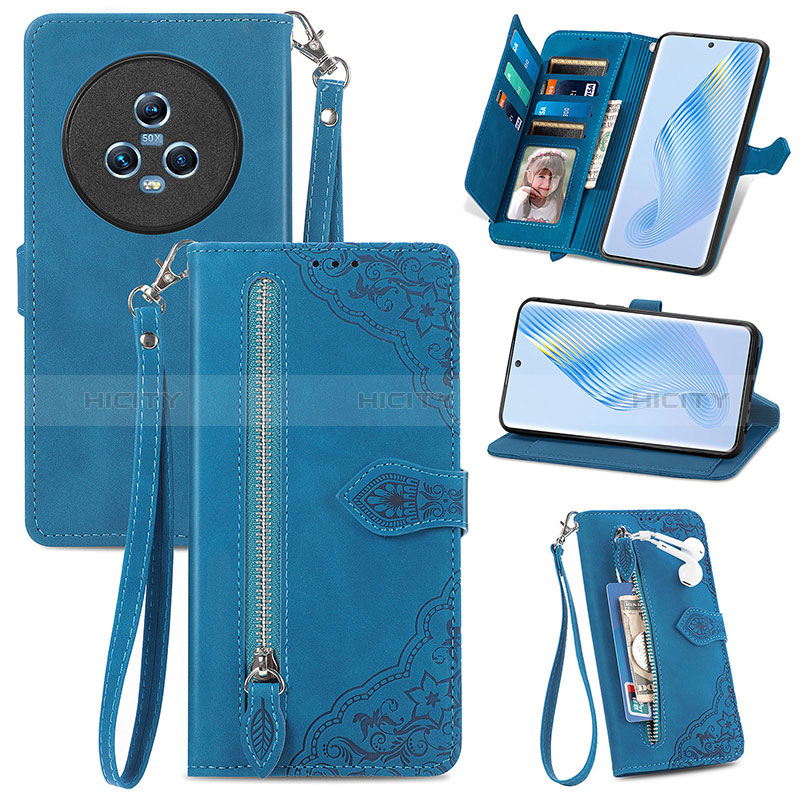 Custodia Portafoglio In Pelle Cover con Supporto S06D per Huawei Honor Magic5 5G