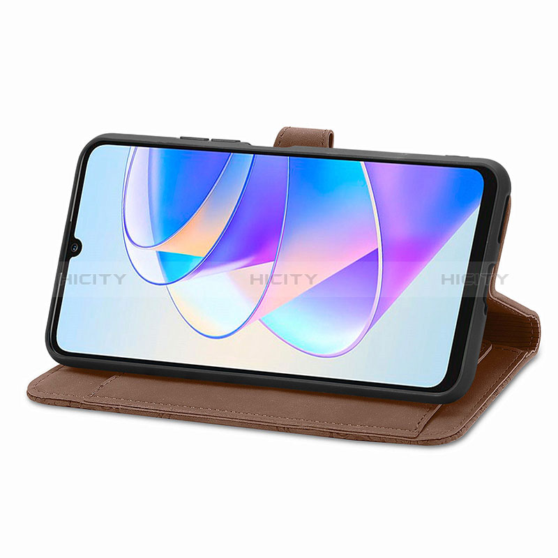 Custodia Portafoglio In Pelle Cover con Supporto S06D per Huawei Honor X7a