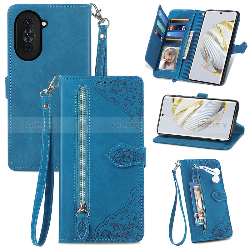 Custodia Portafoglio In Pelle Cover con Supporto S06D per Huawei Nova 10