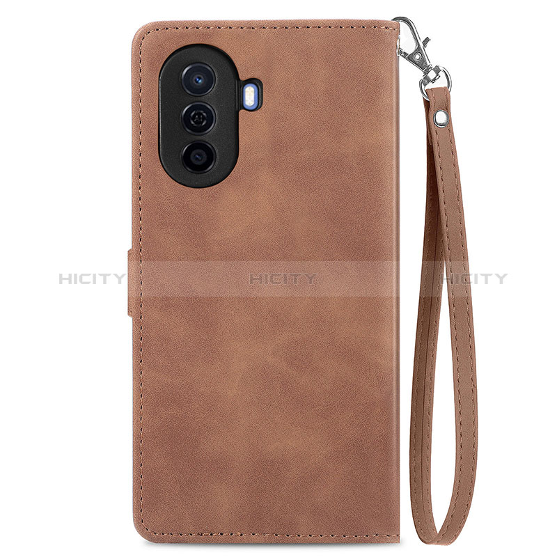 Custodia Portafoglio In Pelle Cover con Supporto S06D per Huawei Nova Y70