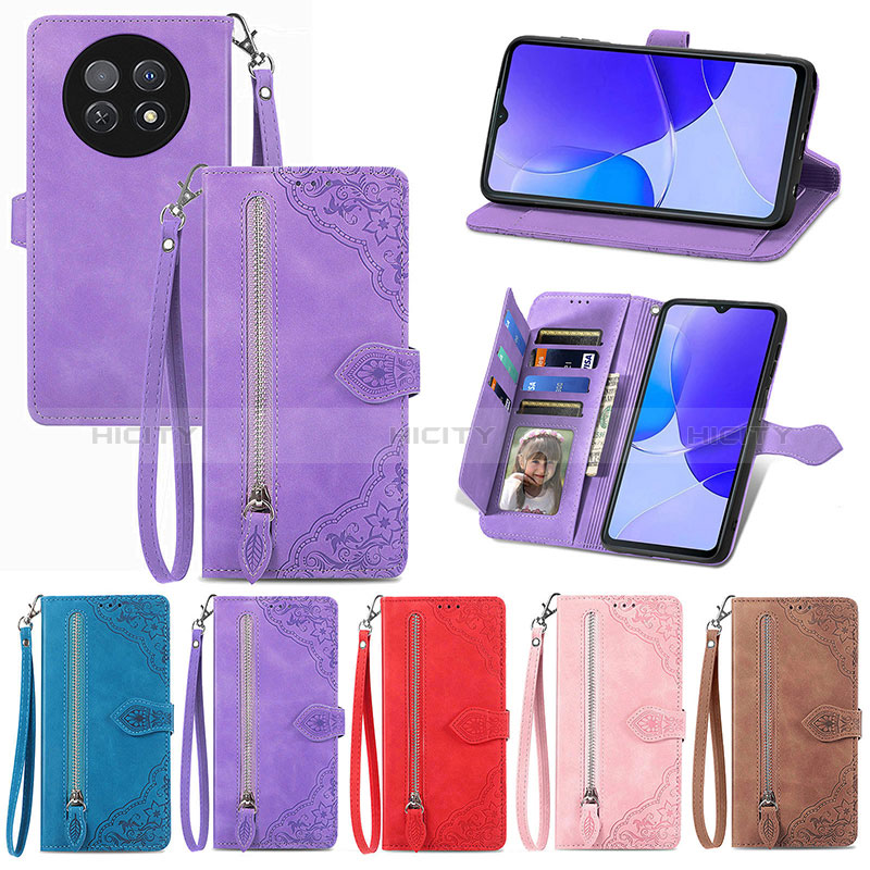 Custodia Portafoglio In Pelle Cover con Supporto S06D per Huawei Nova Y91