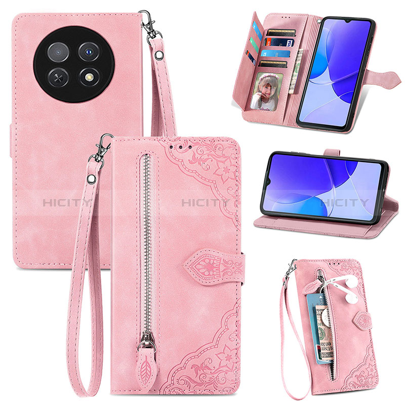 Custodia Portafoglio In Pelle Cover con Supporto S06D per Huawei Nova Y91