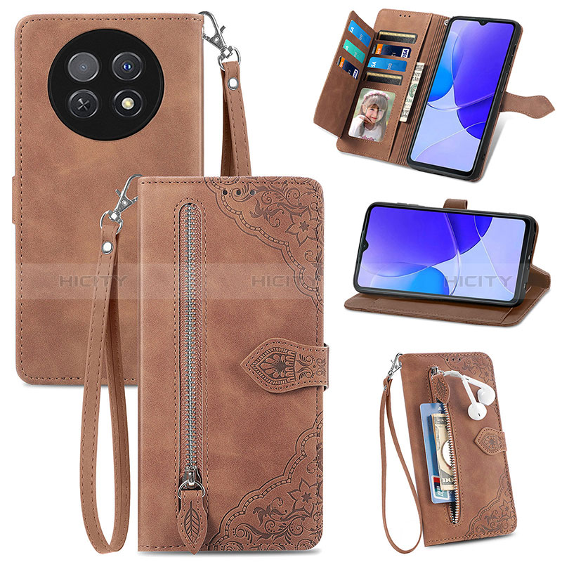 Custodia Portafoglio In Pelle Cover con Supporto S06D per Huawei Nova Y91