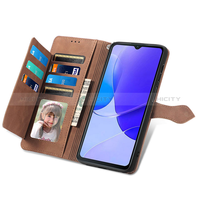 Custodia Portafoglio In Pelle Cover con Supporto S06D per Huawei Nova Y91