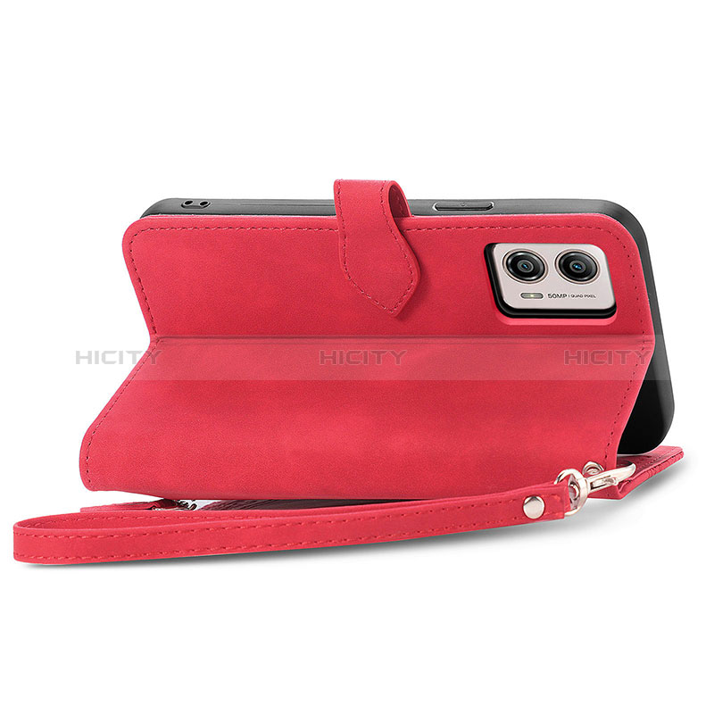 Custodia Portafoglio In Pelle Cover con Supporto S06D per Motorola Moto G53 5G