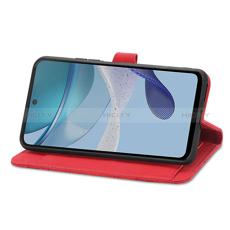 Custodia Portafoglio In Pelle Cover con Supporto S06D per Motorola Moto G53 5G