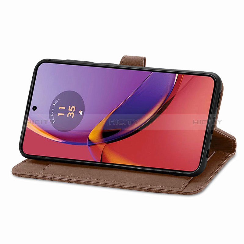 Custodia Portafoglio In Pelle Cover con Supporto S06D per Motorola Moto G84 5G