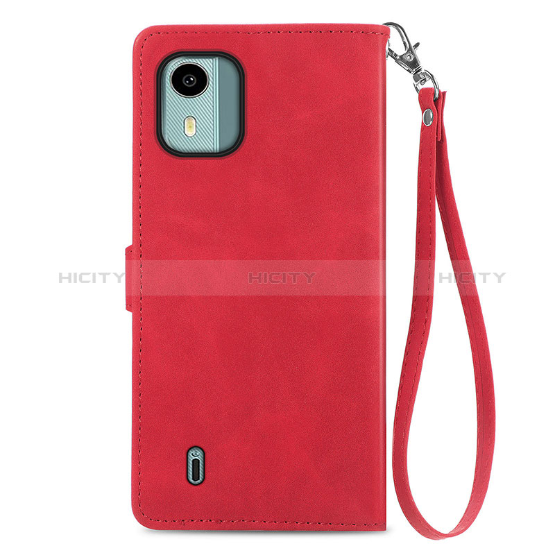 Custodia Portafoglio In Pelle Cover con Supporto S06D per Nokia C12