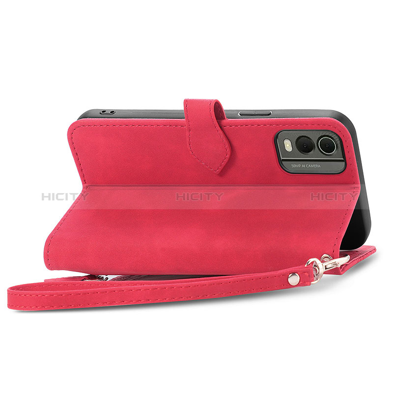 Custodia Portafoglio In Pelle Cover con Supporto S06D per Nokia C210