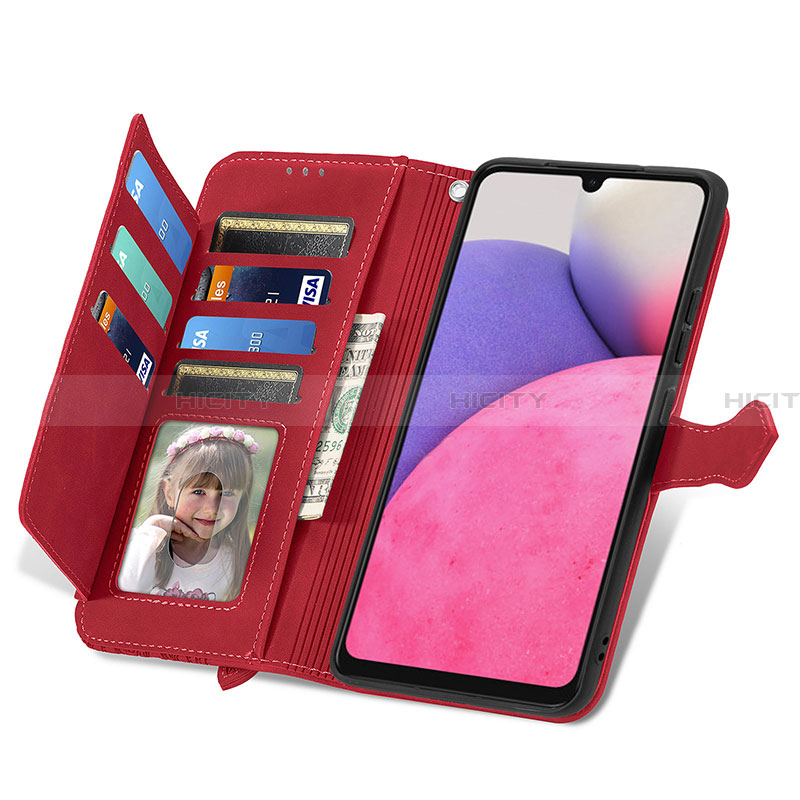 Custodia Portafoglio In Pelle Cover con Supporto S06D per Samsung Galaxy A33 5G