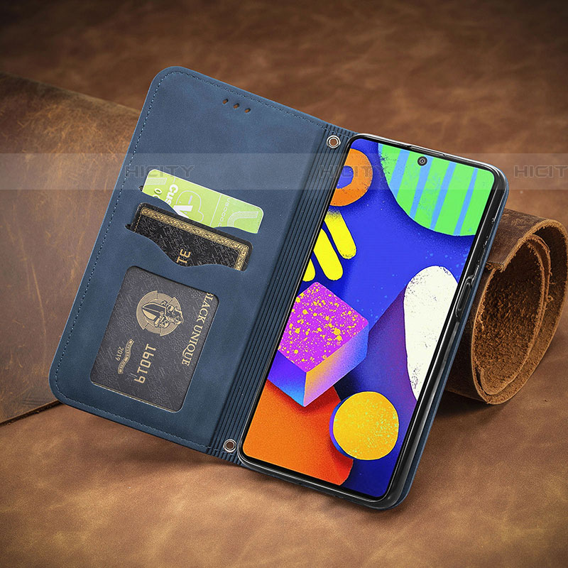 Custodia Portafoglio In Pelle Cover con Supporto S06D per Samsung Galaxy F62 5G