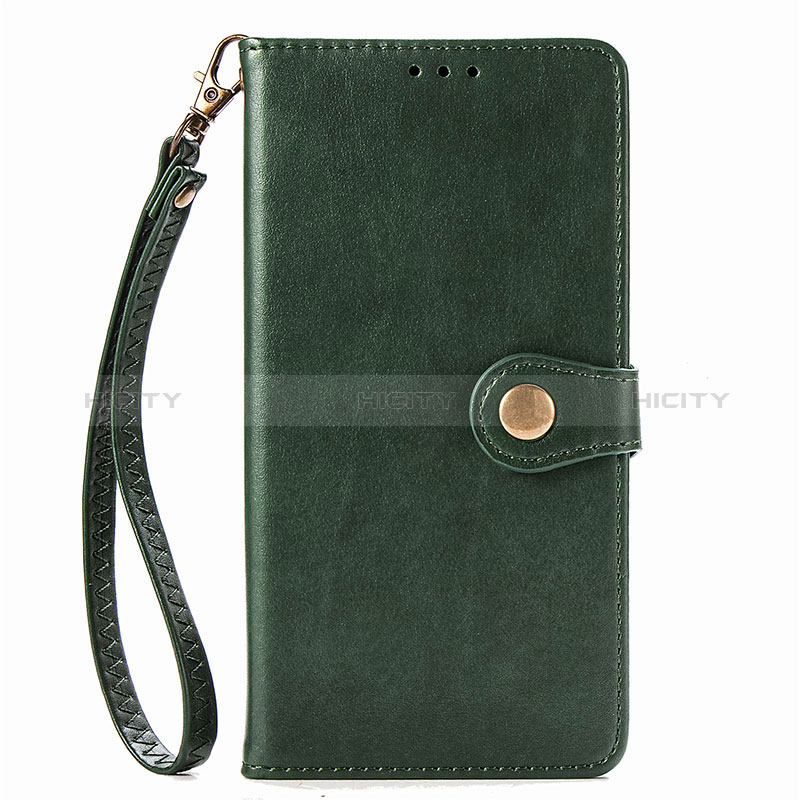 Custodia Portafoglio In Pelle Cover con Supporto S06D per Samsung Galaxy M80S Verde