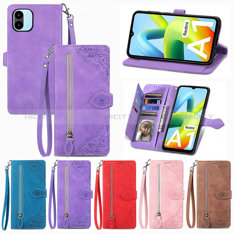 Custodia Portafoglio In Pelle Cover con Supporto S06D per Xiaomi Poco C51