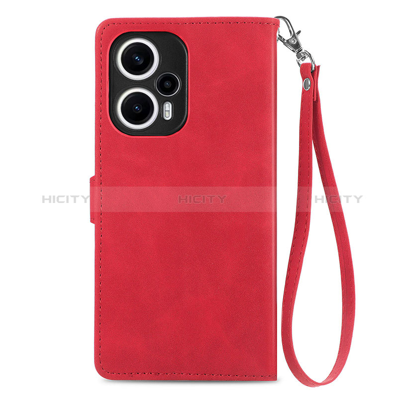 Custodia Portafoglio In Pelle Cover con Supporto S06D per Xiaomi Poco F5 5G