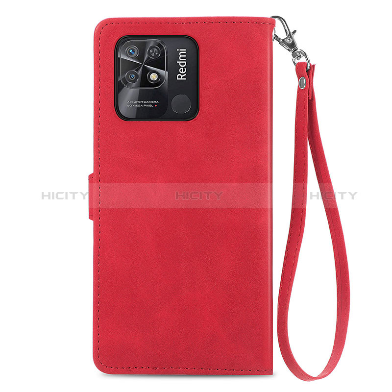 Custodia Portafoglio In Pelle Cover con Supporto S06D per Xiaomi Redmi 10 India