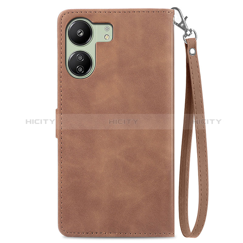 Custodia Portafoglio In Pelle Cover con Supporto S06D per Xiaomi Redmi 13C