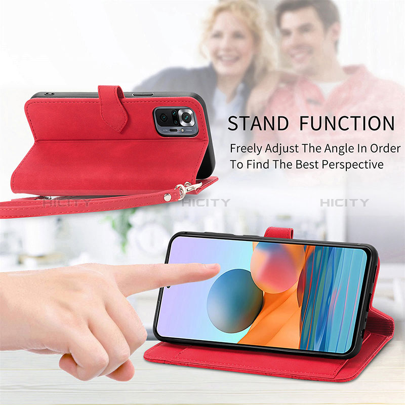 Custodia Portafoglio In Pelle Cover con Supporto S06D per Xiaomi Redmi Note 10 Pro Max