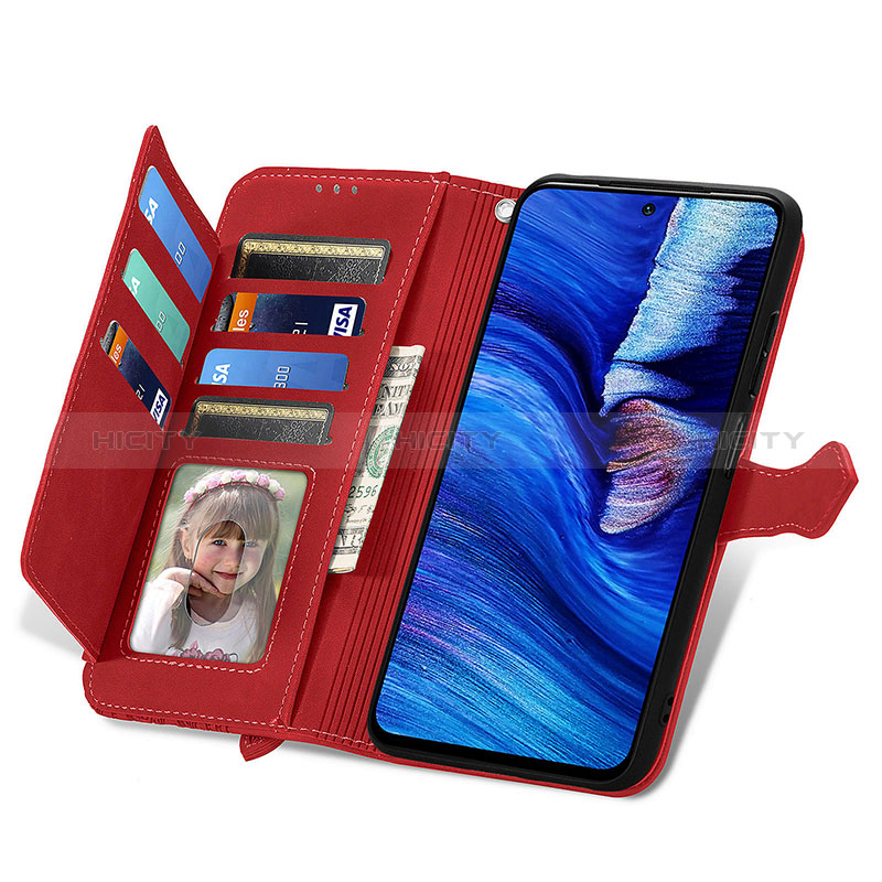 Custodia Portafoglio In Pelle Cover con Supporto S06D per Xiaomi Redmi Note 10T 5G