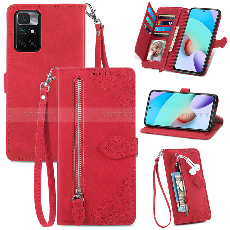 Custodia Portafoglio In Pelle Cover con Supporto S06D per Xiaomi Redmi Note 11 5G